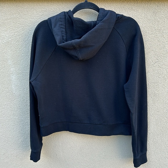 Vans 🔥 Flying V Boxy Cropped Hoodie Sweatshirt Logo Graphic Print Sz M - Picture 8 of 9